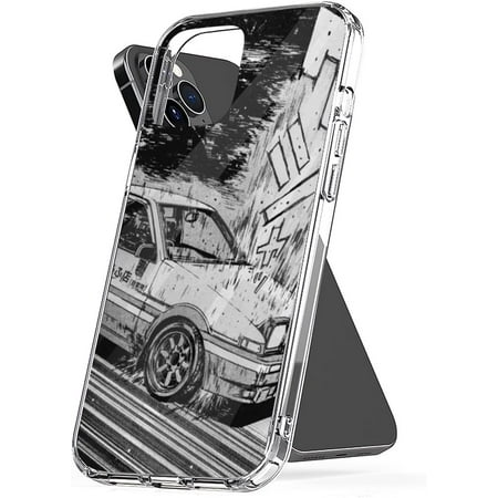 Phone Case Initial Cover D Protect Ae86 Accessories Drifting TPU Shockproof Transparent Compatible with iPhone 11 6.1 Inch