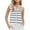 White, variant on Women's Sleeveless V Neck Knit Sweater Vest Cardigan Casual Loose Classic Striped Sweaters Vest Button Front Going Out Tops for Women