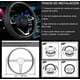 thumbnail image 4 of Funda De Volante De Coche Clásica De Fibra De Carbono, 38 Cm, 4 of 4