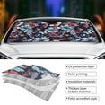 thumbnail image 5 of Bingfone Flowers ad Butterflies Car Windshield Sun Shade Protector Keep Your Vehicle Cool Sun Shield Visor Cover Foldable for Car Truck SUV-Small, 5 of 8