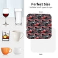 thumbnail image 7 of Bingfone Vintage Red And Blue Cars Leather Drinks Coasters with Set of 6,Suitable for Home Kitchen,Coffee Cup Coasters Home Gift, 7 of 7