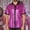 Red, variant on Bcfgryg Men's Lapel Bright Short Sleeve Shirt Men's Casual Men's Wear Big and Tall Shirts Gold L