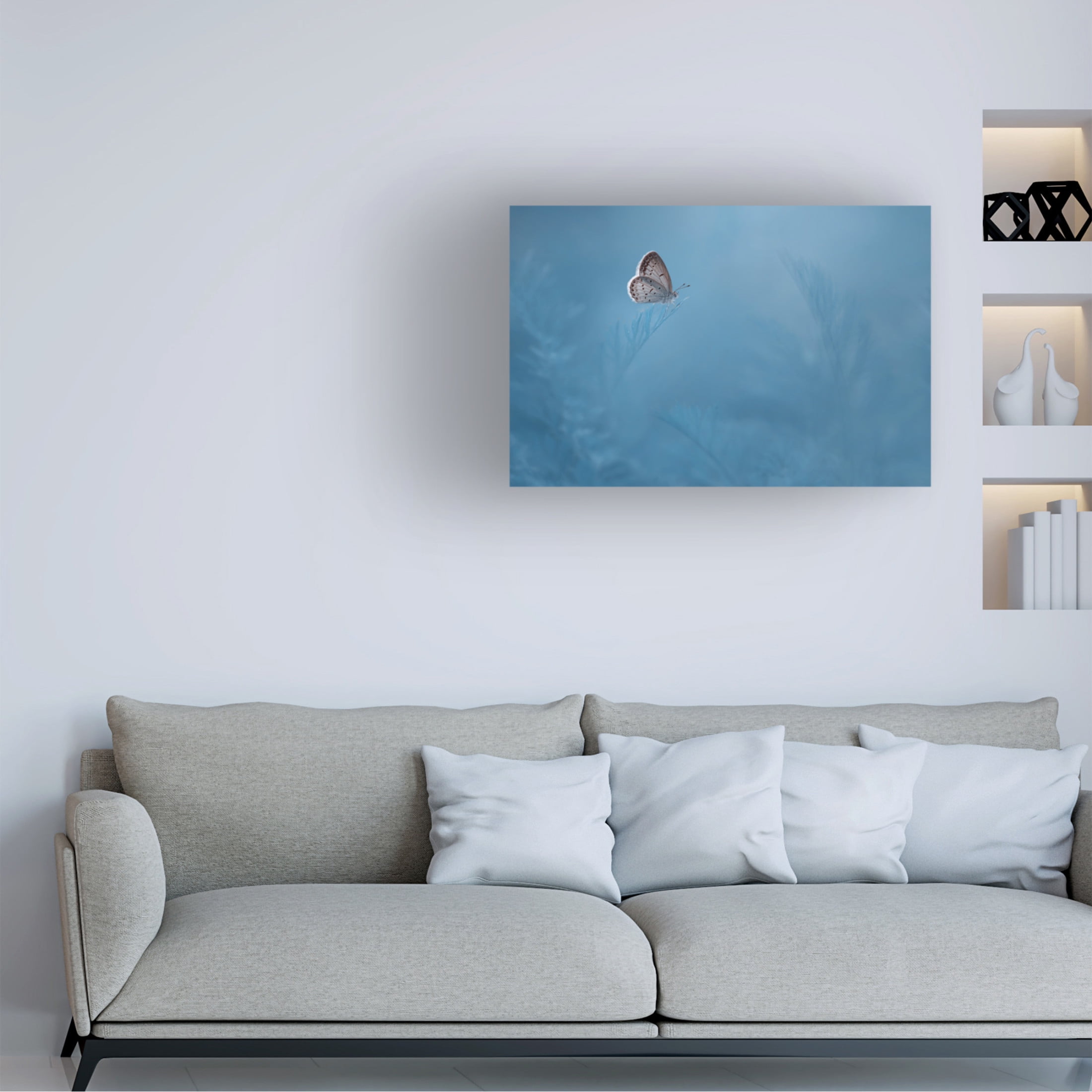 Canvas Wall Art - Edy Pamungkas 'Waiting' Wall Art for Living Room, Bedroom, or Office Décor by Trademark Fine Art - 19 x 12 Inches