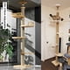 thumbnail image 1 of Adjustable Cat Tree House Tower Floor to Ceiling Kitten Multi-Level Condo With Scratching Post Hammock Pet Cat Activity Center ShopWise Round, 1 of 13