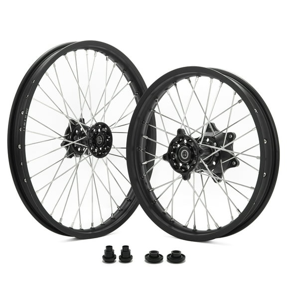 Black 21" 18" Front Rear Wheels Rims Hubs for Honda CRF250L CRF 250 L 2013-2020