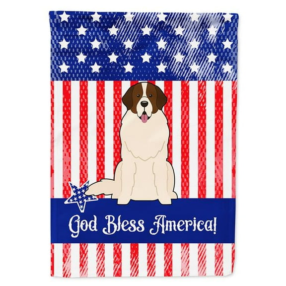Carolines Treasures BB3022GF Patriotic USA Moscow Watchdog Garden Size Flag