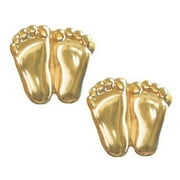HERITAGE HOUSE '76 Precious Feet, 14K Gold Plated, Post Earrings Pro-Life Jewelry, Earrings