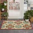 thumbnail image 4 of Nourison Aloha Indoor/Outdoor Red/Multi 2'8" x 4' Area Rug (2x4), 4 of 9