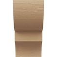 thumbnail image 2 of 6"W x 6"D x 12"H Wide Ridgewood Rough Cedar Woodgrain TimberThane Corbel, Primed Tan, 2 of 6