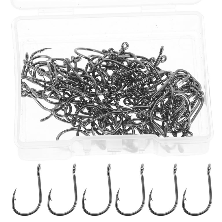 200pcs Fishing Hook High Carbon Steel Barbed Fish Small Fishing Hook Supply, Size: 1.50