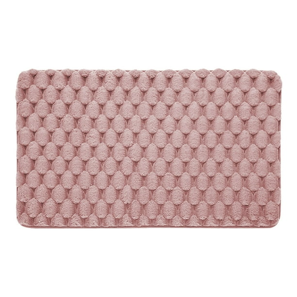 Yhmxh Alfombrilla antideslizante para baño, alfombrilla absorbente de agua para el hogar, alfombrilla de secado para el baño, alfombrilla gruesa y suave para la puerta del inodoro.