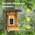 thumbnail image 3 of Birdfy Smart Bird Feeder with Camera, High-End Bamboo, Mini in Size, Solar Powered, Auto Capture Birds & Notify in Time, Powerful AI Recognition, Ideal Gift Present, 3 of 9
