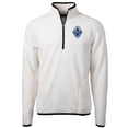 thumbnail image 2 of Men's-Cutter & Buck  Oatmeal Vancouver Whitecaps FC Cascade Eco Fleece Quarter-Zip Jacket, 2 of 3
