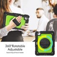 thumbnail image 3 of XYX For iPad Air 5th/4th Generation 10.9 inch 2022/2020 Case, 360 Rotating Shockproof Cover with Stand, Screen Protector, Shoulder Strap, Lime PC, 3 of 7