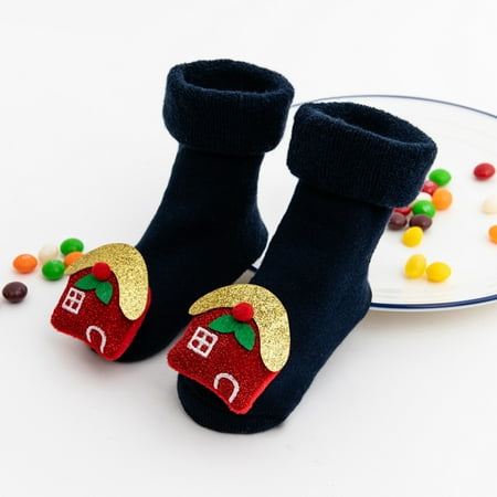 

CHGBMOK Christmas Stockings Christmas Newborn Baby Girls Boys 3D Cartoon Animal Anti-Slip Socks Slippers