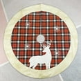 thumbnail image 3 of Ounissouiy de árbol de Navidad a cuadros de 117cm de diámetro, cubierta de Base, alfombra redonda flexible para Festival, fiesta de Kits de decoración para fiestas, 3 of 6