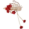 thumbnail image 3 of Pasador de pelo con borlas, pasador de flores, accesorio chino para el cabello, pasador de flores, 3 of 4