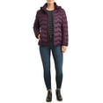 Time and Tru Women's Puffer Coat with Hood