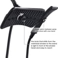 thumbnail image 2 of Dual Shower Head Combo Set, Handheld Showerhead Rainfall Shower Head Combo with Black Face, 60 Inch Long Stainless Steel Shower Hose, 2 of 5