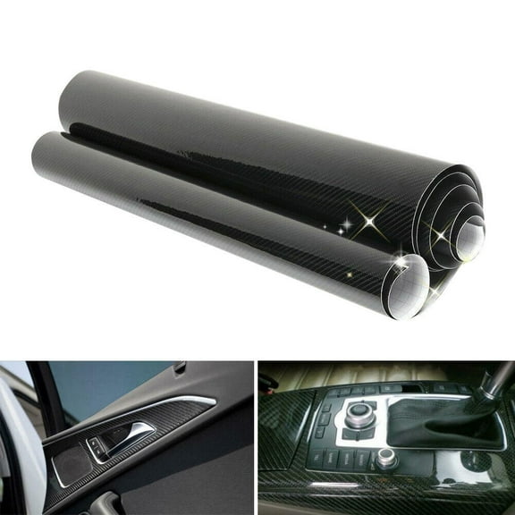 High Quality 5D Gloss Car Carbon Fiber Vinyl Wrap Interior Sticker Film Roll USr