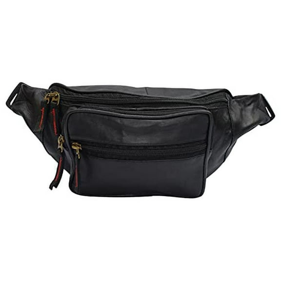 Genuine Leather Lambskin Waist Bag Fanny Pack with RFID Protection, The Perfect to-Go Travel Bag for Men and Women of All Ages
