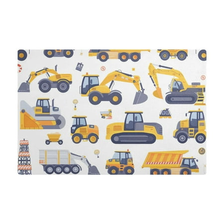 

Dish Drying Mat Microfiber Kitchen Dish Pad Counter Absorbent Drainer Rack 12 x18 Excavator Dump Truck