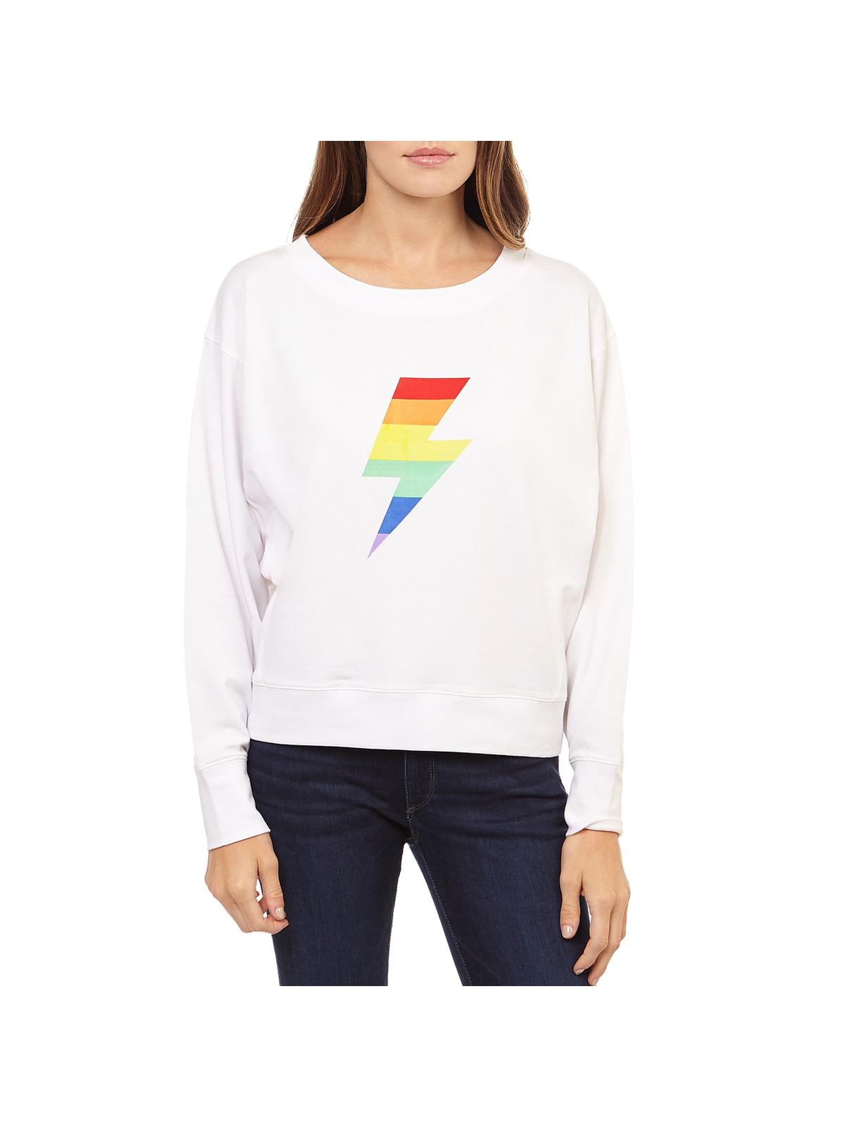 rainbow sleeve sweatshirt