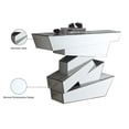 thumbnail image 3 of Pemberly Row Modern Mirrored Geometric Designed Console Table, 3 of 7