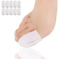 thumbnail image 1 of NOGIS Big Toe Caps 10 Pieces - Breathable Gel Toe Protector, Great to Cushion Toe and Provides Pain Relief from Corns, Blisters, Missing or Ingrown Toenails for Woman and Man (White), 1 of 6