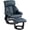 Blue 860, variant on Massage Recliner Chair with Ottoman for Living Room, 10 Vibration Points 360° Swivel Faux Leather Reclining Chair with Remote Control, Brown