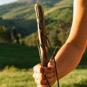 Brazos Rustic Wood Walking Stick, Ironwood, Traditional Style Handle, for Men & Women, 48