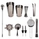 thumbnail image 3 of 11 unids/set coctelera conjunto barman Kit colador de cóctel artículos de bar de acero inoxidable para fiesta en casa rutenio negro, 3 of 5