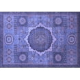 thumbnail image 1 of Ahgly Company Indoor Rectangle Oriental Blue Modern Area Rugs, 4' x 6', 1 of 4