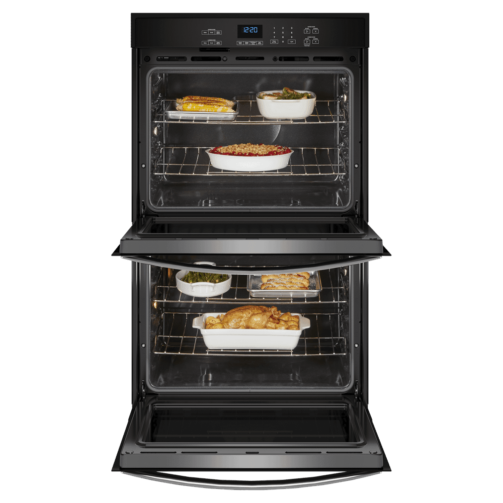Whirlpool 30 Inch Double Thermal Self Clean Oven WOED3030LS