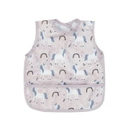Recycled Fabric multifunctional breathable fashion print baby saliva towel waterproof magic tape baby feeding bibs L(90-100cm) ZP008-CP04