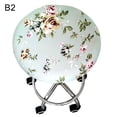 thumbnail image 4 of Round Floral Printed Elastic Spandex Seat Cover Decor for 30-45cm Chair Stool, 4 of 7