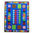 thumbnail image 1 of Kids World Carpets Game Time Power Loomed Blue Area Rug, 1 of 2