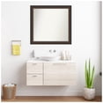 thumbnail image 5 of Amanti Art Custom Wall and Bathroom Mirror (32.75 x 34.75 in.), Cyprus Walnut Frame, 5 of 7