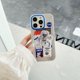 thumbnail image 1 of Funda De Teléfono De Plata De Hierro Caliente Para iPhone 11 14 Plus 12 13 Pro Max Moda Planeta Astronauta Cubierta De Protección, 1 of 4