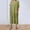 Green, variant on Casual Loose Dress for Women V Neck Cotton Linen Midi Dress with Pockets Comfy Summer Lounge Sleepwear Outfit