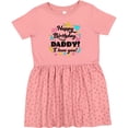 thumbnail image 3 of Inktastic Happy Birthday, Daddy I Love You Girls Toddler Dress, 3 of 5