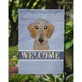 thumbnail image 3 of Caroline's Treasures BB1419GF Wirehaired Dachshund Welcome Flag Garden Size , Small, multicolor, 3 of 3