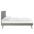 thumbnail image 5 of Modway Alana King Wood Platform Bed With Splayed Legs in Gray, 5 of 11