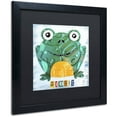 thumbnail image 2 of Trademark Fine Art 'Ribbit the Frog' Canvas Art by Design Turnpike, Black Matte, Black Frame, 2 of 4