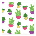 thumbnail image 1 of DistinctInk Custom Bumper Sticker - 10" x 10" Decorative Decal - White Background - Succulents / Cacti, 1 of 2