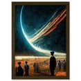thumbnail image 1 of The Collision Sci Fi Fantasy Space Artwork Framed Wall Art Print A4, 1 of 4
