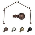 thumbnail image 2 of Domovina Reid 13/16-inch 4-Sided Bay WIndow Curtain Rod-Color:Black, 2 of 2