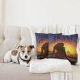 thumbnail image 4 of Ambesonne Saying Throw Pillow Cover 2 Pack, Young Woman at Beach, 16", Multicolor, 4 of 5