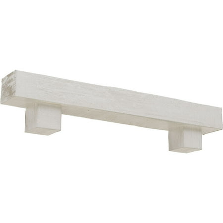 

Ekena Millwork 8 H x 10 D x 72 W Rough Cedar Faux Wood Urethane Fireplace Mantel Kit W/ Alamo Corbels Factory Prepped
