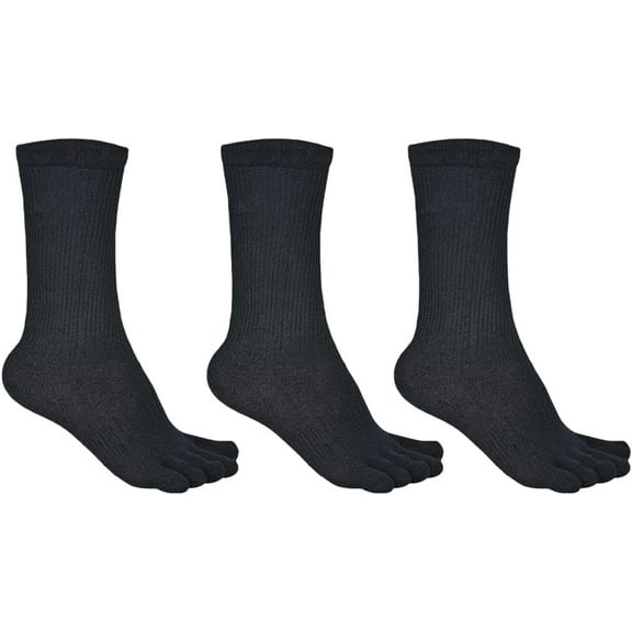 JIANFANG Merino Wool Walking Toe Socks, Lightweight and Blister-Free Comfort, 3 pack